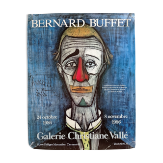 Poster exhibition Bernard Buffet at the Gallery Christiane Vallé 1986