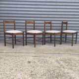 Set of four brutalist chairs 1950
