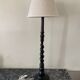 Lampe bois torsadé