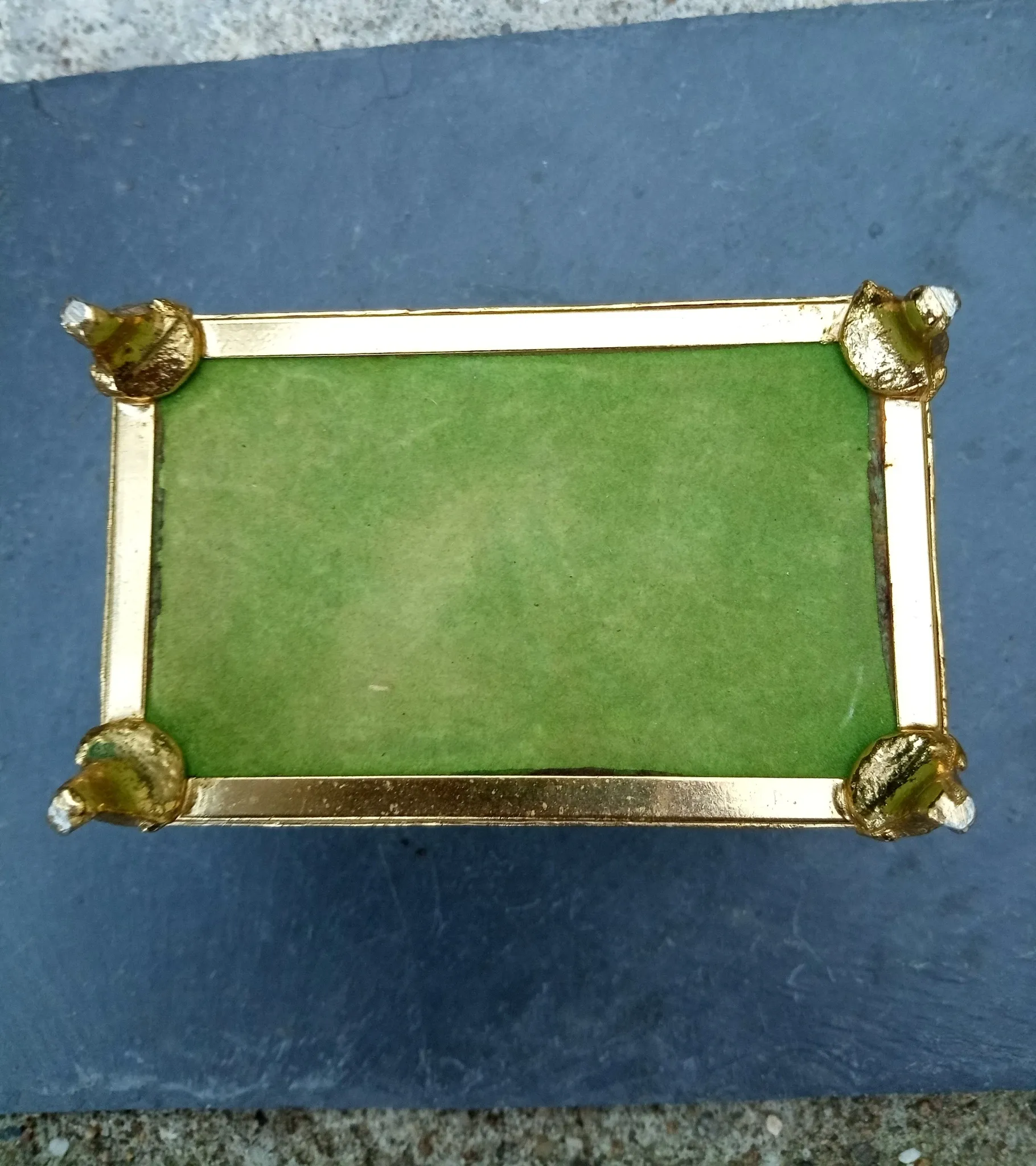 Ashtray, onyx jewellery box from the 1960s, vintage Italy.