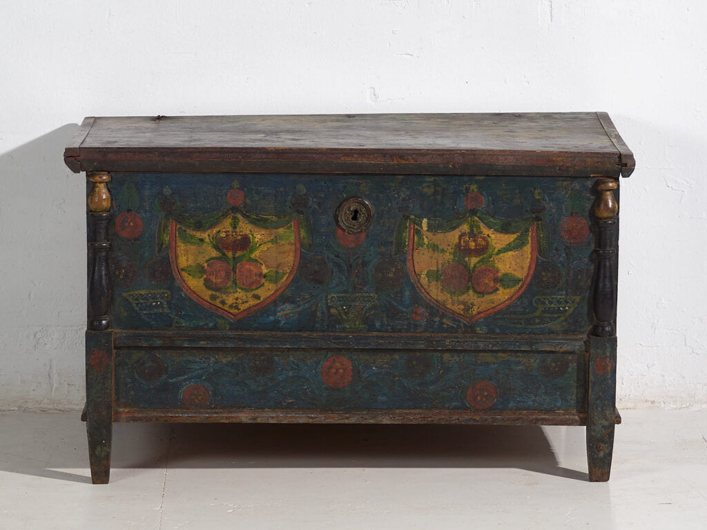 Old hand-painted mallet – Central Europe (circa 1850)