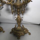 Pair of bronze candlesticks