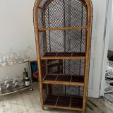 Vintage rattan shelf