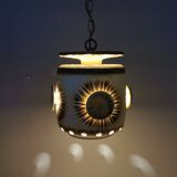Large and beautiful hanging lamp in ceramic. Danish from the 70s, in super nice condition.