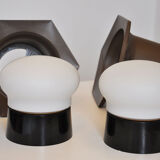 Pair of walllight Raak opaline 1970
