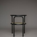 Set of 4 black 'Locus Solus' chairs by Gae Aulenti for Poltronova, 1960s