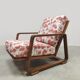 Fauteuil courbé réglable en bois courbé du milieu du siècle