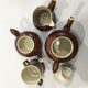 Coffee maker, teapot, milk pot