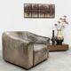 Pouf en cuir vintage DS47 De Sede