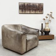Pouf en cuir vintage DS47 De Sede