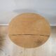 Black and wood pedestal table