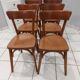 Suite de 6 chaises de Bistrot Baumann vintage 1960