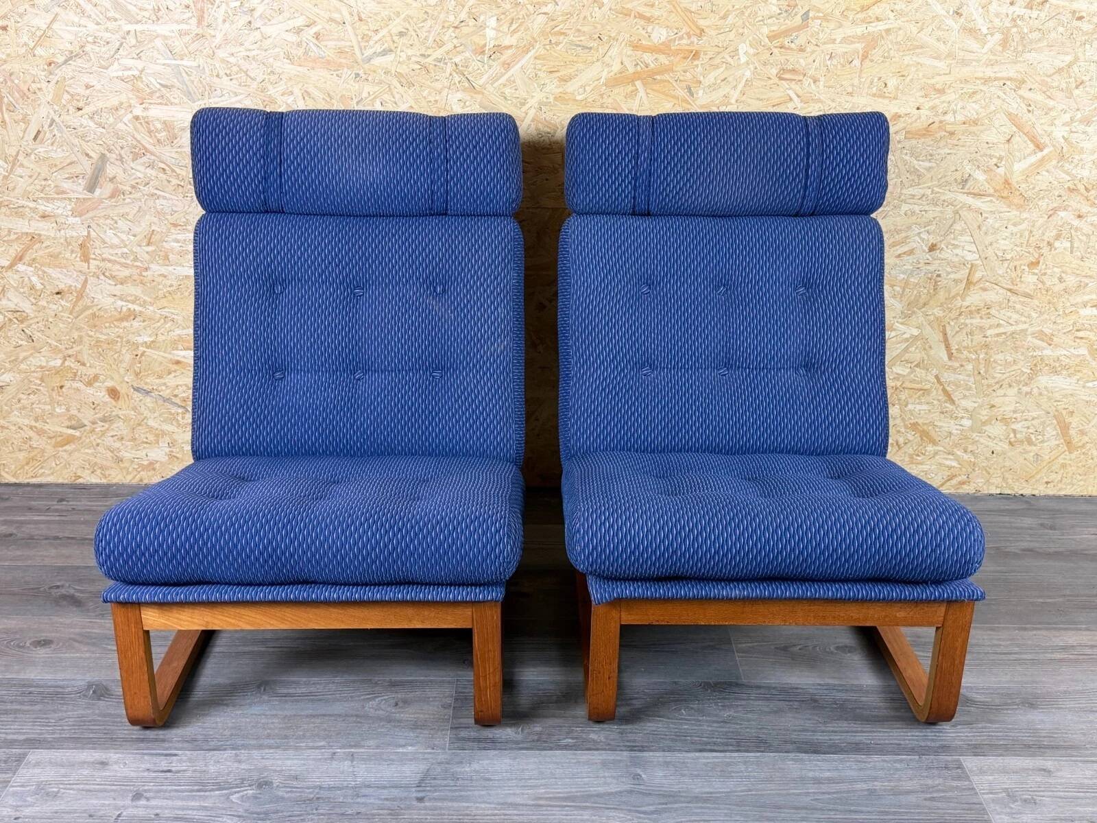 2x 1960s 1970s Teak Easy Chairs by Magnus Oelsen A/S Durup Denmark