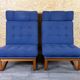 2x 1960s 1970s Teak Easy Chairs by Magnus Oelsen A/S Durup Denmark