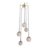 Suspension 5 glass balls from the 60s