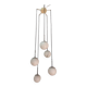 Suspension 5 glass balls from the 60s