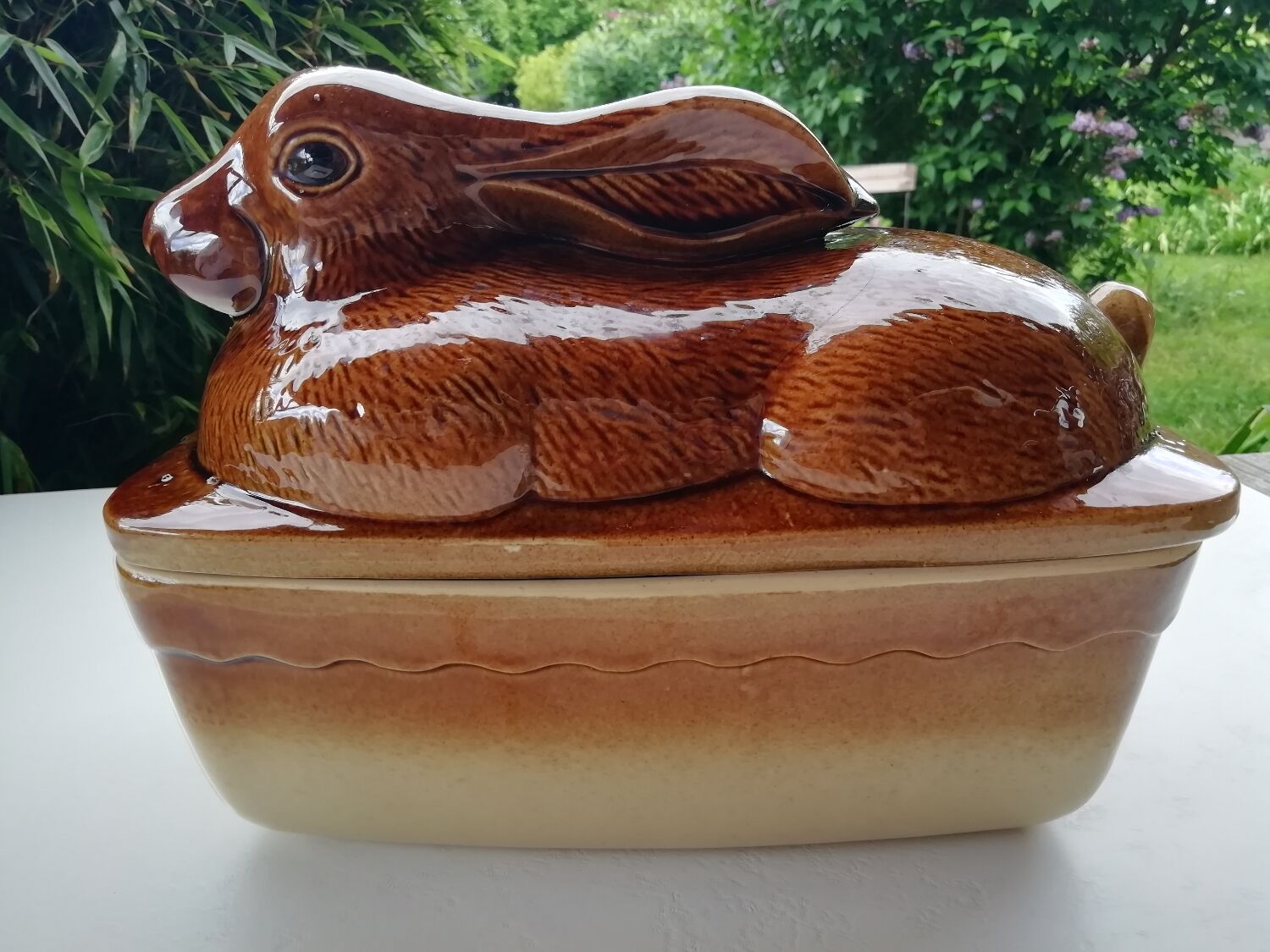 Rabbit barbotine terrine