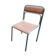 Lot 2 ascona chrome steel chrome chairs imitation vintage brown 1970