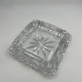 Worked crystal ashtray