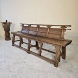 Banc chine XIXeme Orme Massif Temple