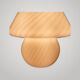 Mushroom Table Lamp Murano Glass White Spiral Modern Design 1970