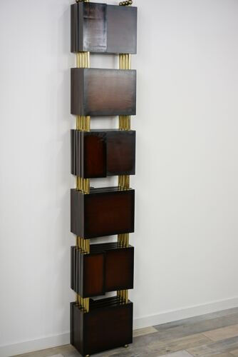 Wooden and brass screen