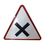 Panneau de signalisation émaillée  de 1975