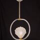 Midcentury Shell Trasparent Murano Glass Chandelier by Barovier e Toso, 194