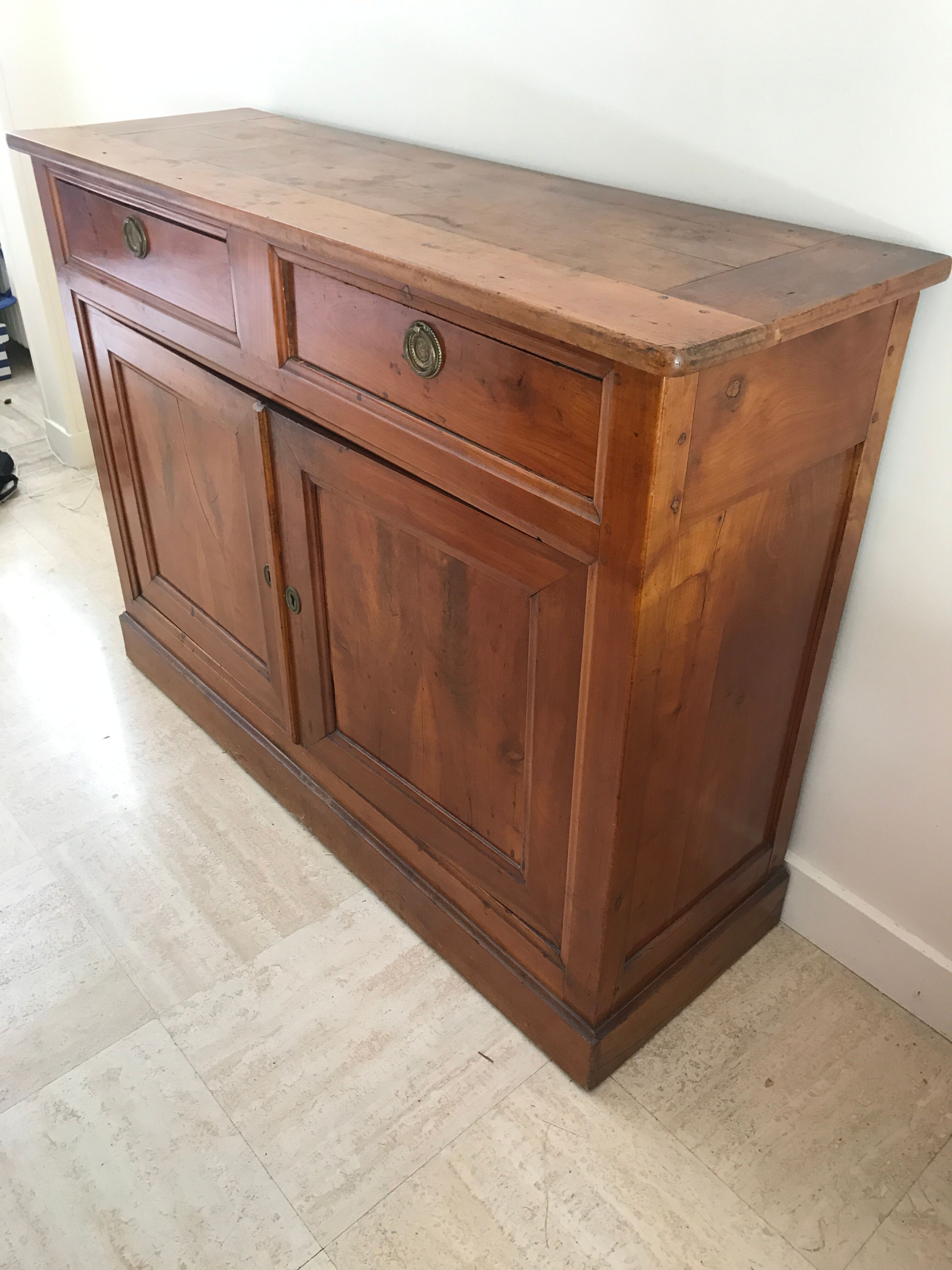 Old solid wood buffet