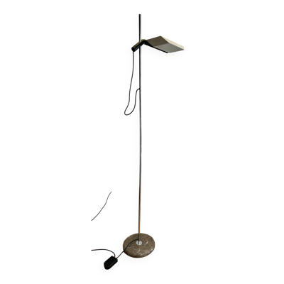 Lampadaire Guzzini ''Mattonella'', base en marbre Mondrago, 1970