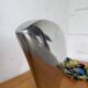 Aluminium fountain vase