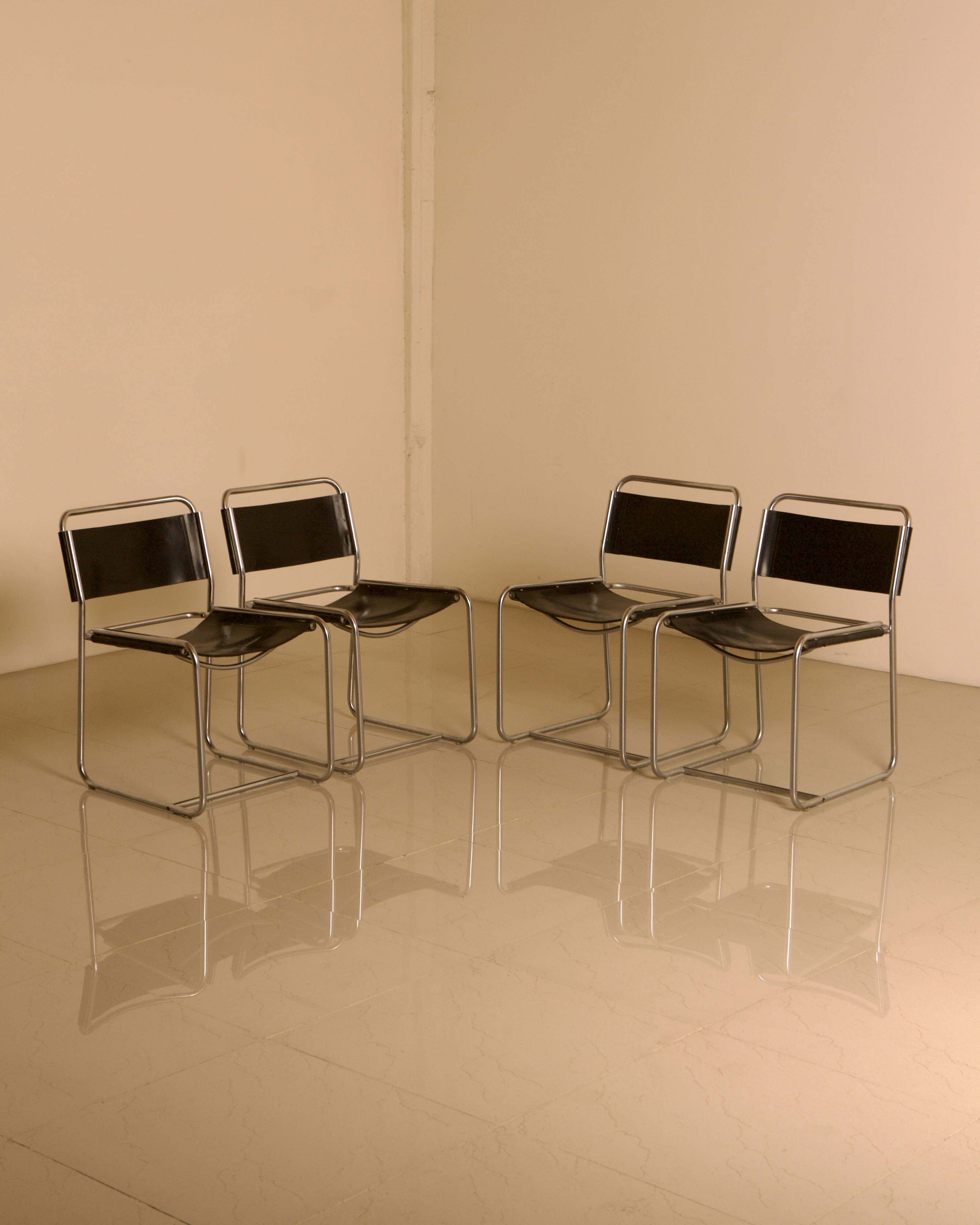 Set of 4 SE18 chairs — Claire Bataille & Paul Ibens / Spectrum, year
