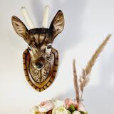 Ceramic deer head trophy