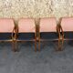 Teak dining chairs model 23 by Henning Kjaernulf for Korup Stolefabric
