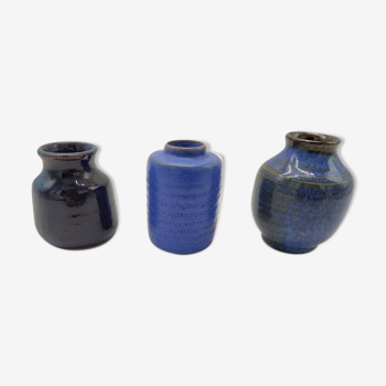 Set of 3 miniature Vases in Scandinavian ceramic