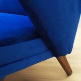 Blue living room set, Danish design, 1960s, designer: Chresten Findahl Brod