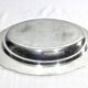 Gallia collection serving dish in silver metal