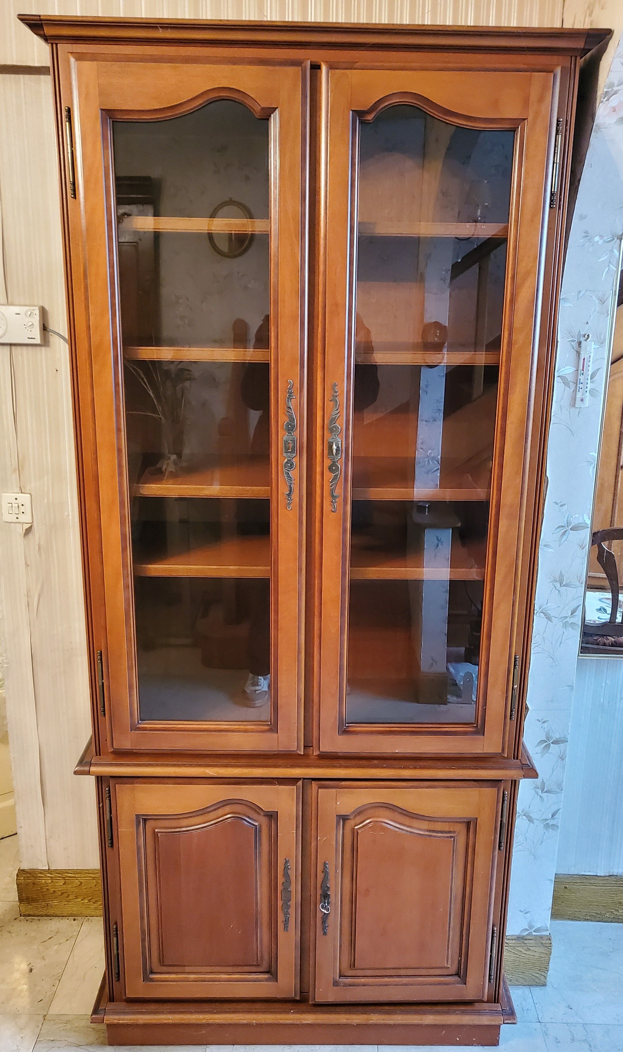 Glazed cherry bookcase