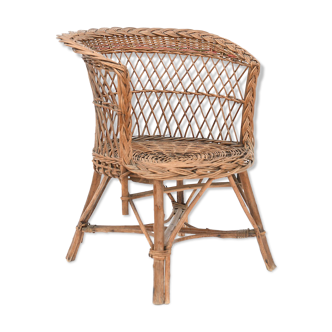 Wicker armchair