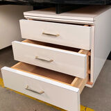 6-drawer desk white laminate