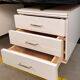 6-drawer desk white laminate