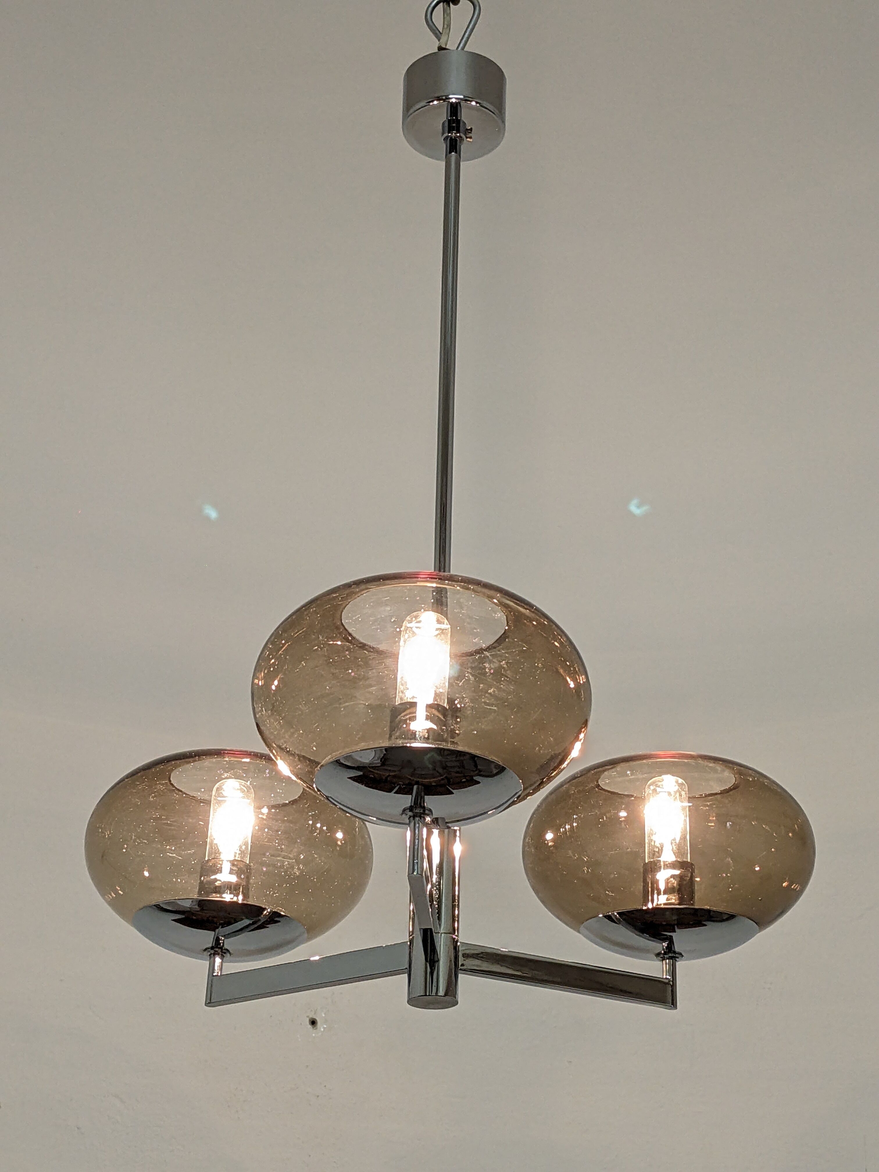 Sciolari chandelier with 3 lights from the 60s/70s