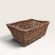 Rectangular wicker basket