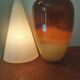 Glass vase blown Italy 70s