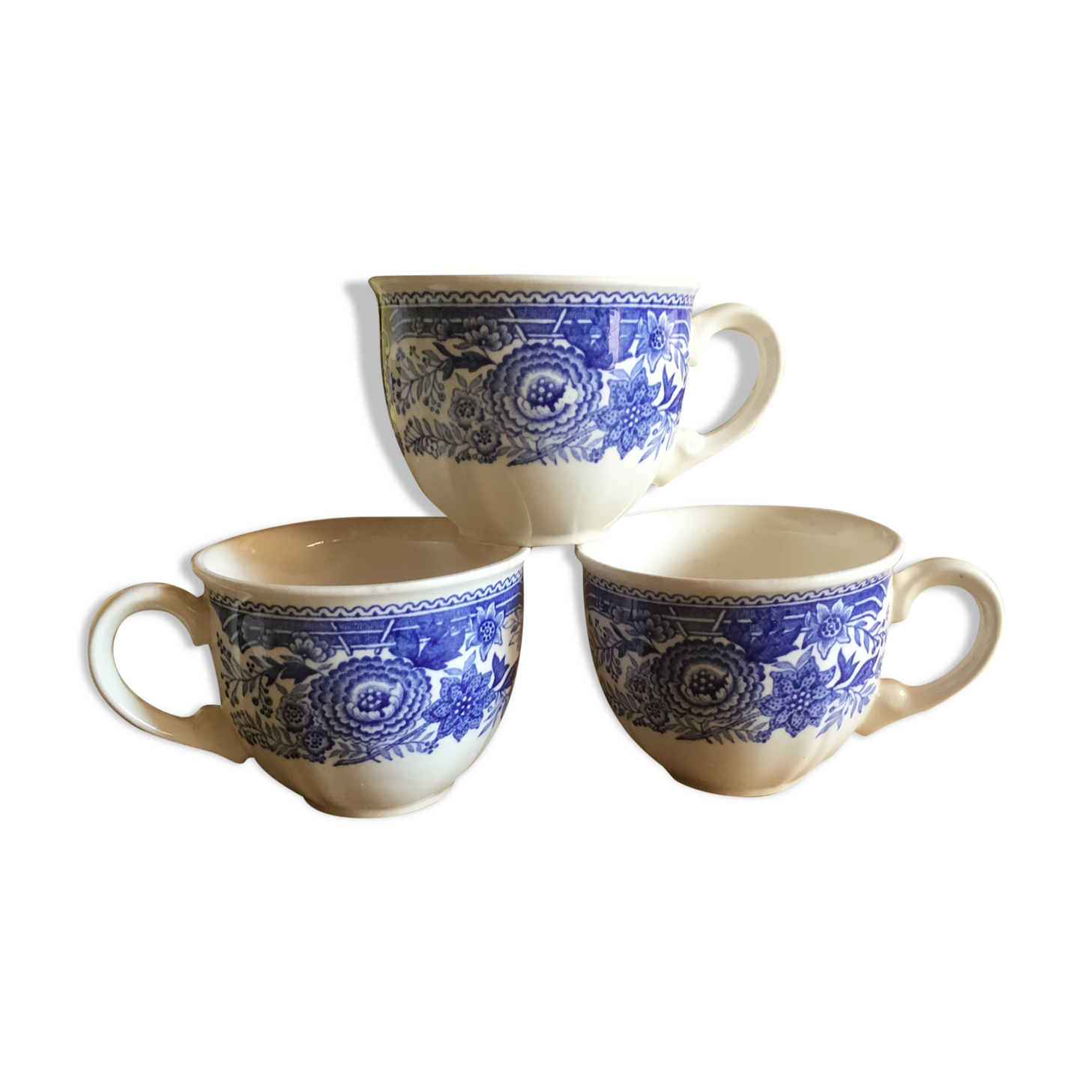 Old Villeroy and Boch "Burgenland" tea cups