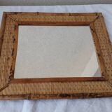 Rattan mirror