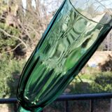 Vintage glass champagne flute