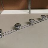 Vintage wall coat rack 70 to 5 Chrome hooks