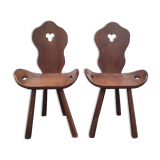 Pair of Brutalist Chairs