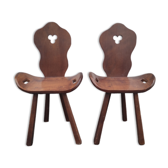 Pair of Brutalist Chairs